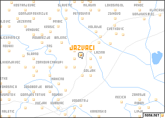 map of Jazvaci