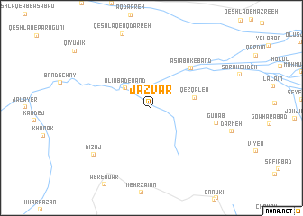 map of Jazvār