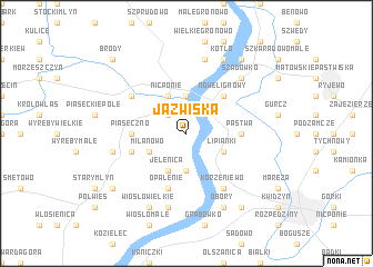 map of Jaźwiska