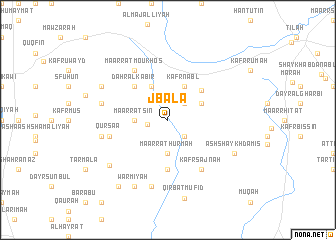 map of Jbālā