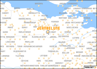 map of Jean Bélune