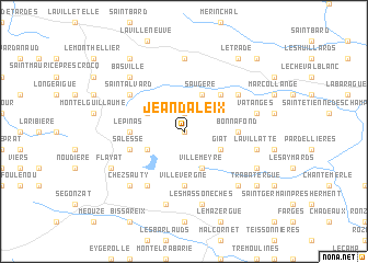 map of Jean-Daleix