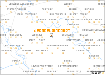 map of Jeandelaincourt