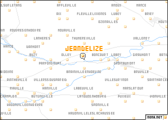 map of Jeandelize