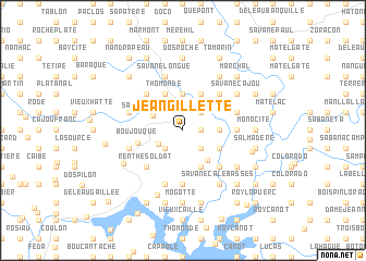 map of Jean Gillette