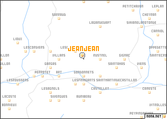 map of Jean-Jean