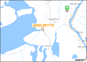 map of Jean Lafitte