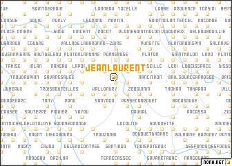map of Jean Laurent