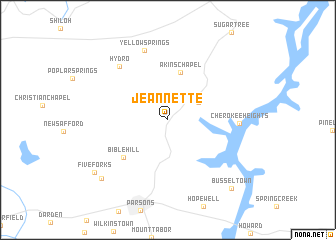 map of Jeannette
