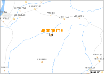 map of Jeannette