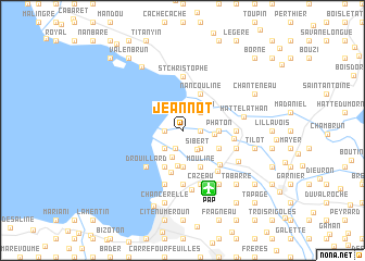 map of Jeannot