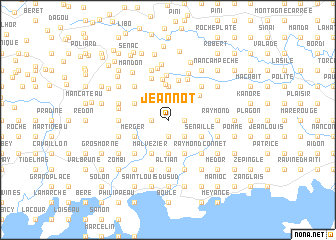 map of Jeannot