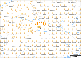 map of Jeanty