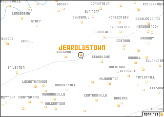 map of Jearoldstown