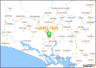 map of Jebel Town