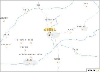 map of Jebel