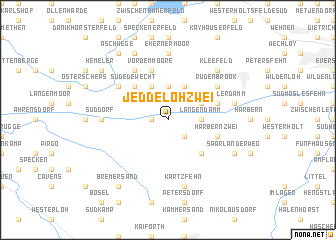 map of Jeddeloh Zwei