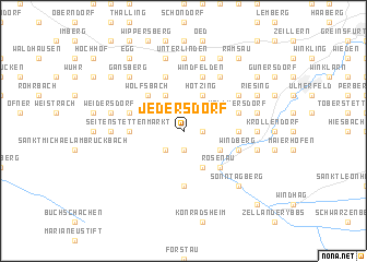 map of Jedersdorf