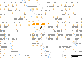 map of Jedesheim