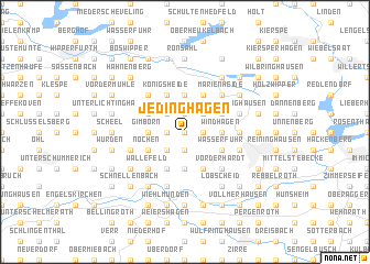 map of Jedinghagen