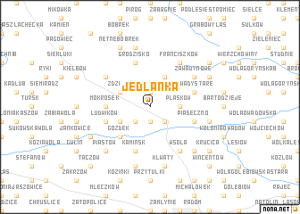 map of Jedlanka