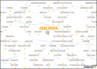 map of Jedlanka