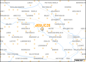 map of Jedlicze