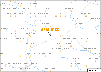 map of Jedlinka