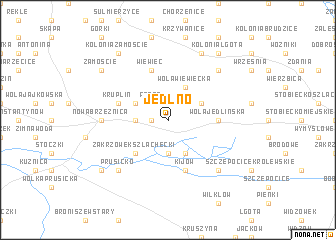 map of Jedlno