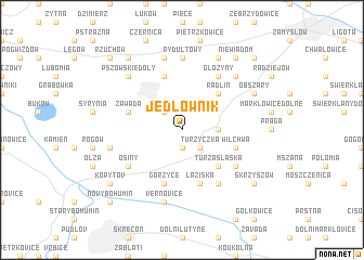 map of Jedłownik