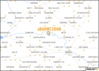 map of Jednaczewo