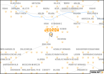 map of Jędrów