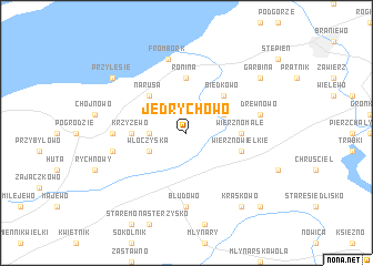 map of Jędrychowo