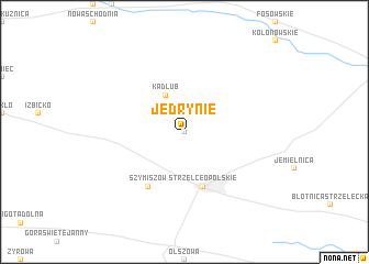 map of Jędrynie