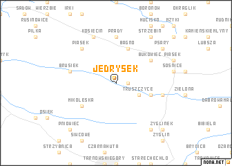 map of Jędrysek