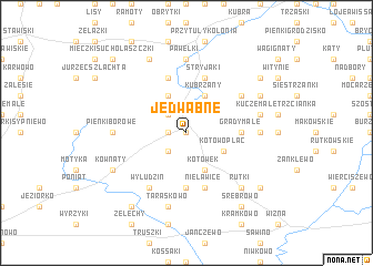 map of Jedwabne