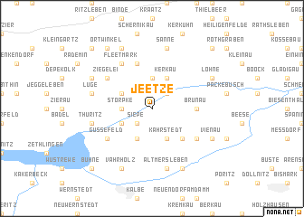 map of Jeetze