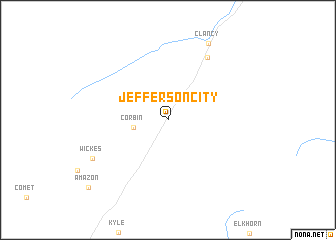 map of Jefferson City