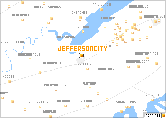 map of Jefferson City