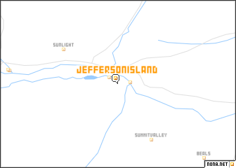 map of Jefferson Island