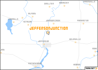 map of Jefferson Junction