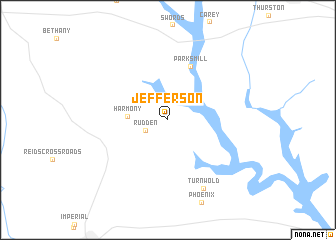 map of Jefferson