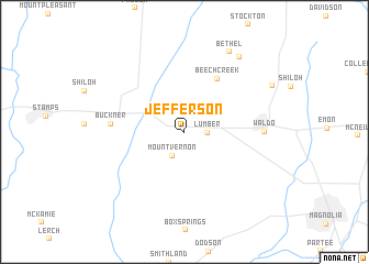 map of Jefferson