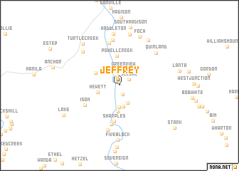 map of Jeffrey