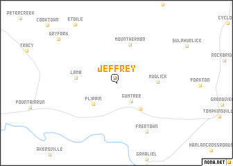 map of Jeffrey