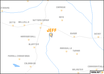 map of Jeff