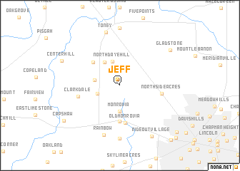 map of Jeff