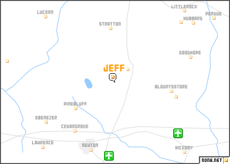 map of Jeff