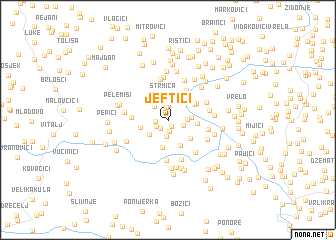 map of Jeftići