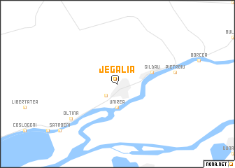 map of Jegălia